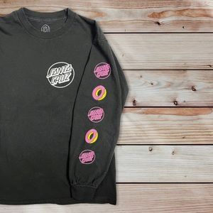 ODD Future x Santa Cruz Skateboards Long Sleeve T-Shirt Mens-M Black
